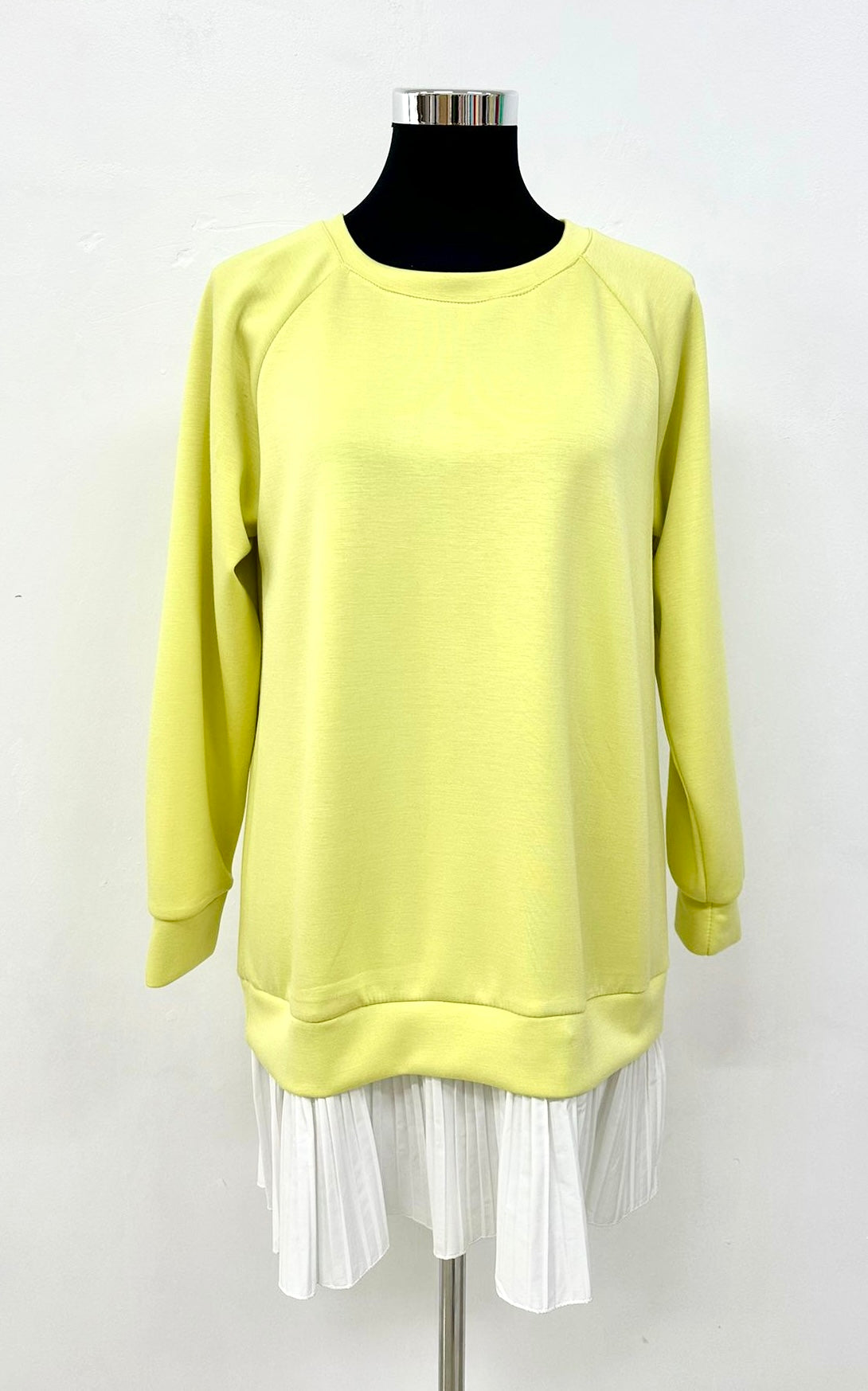 Sweat à ourlet plissé