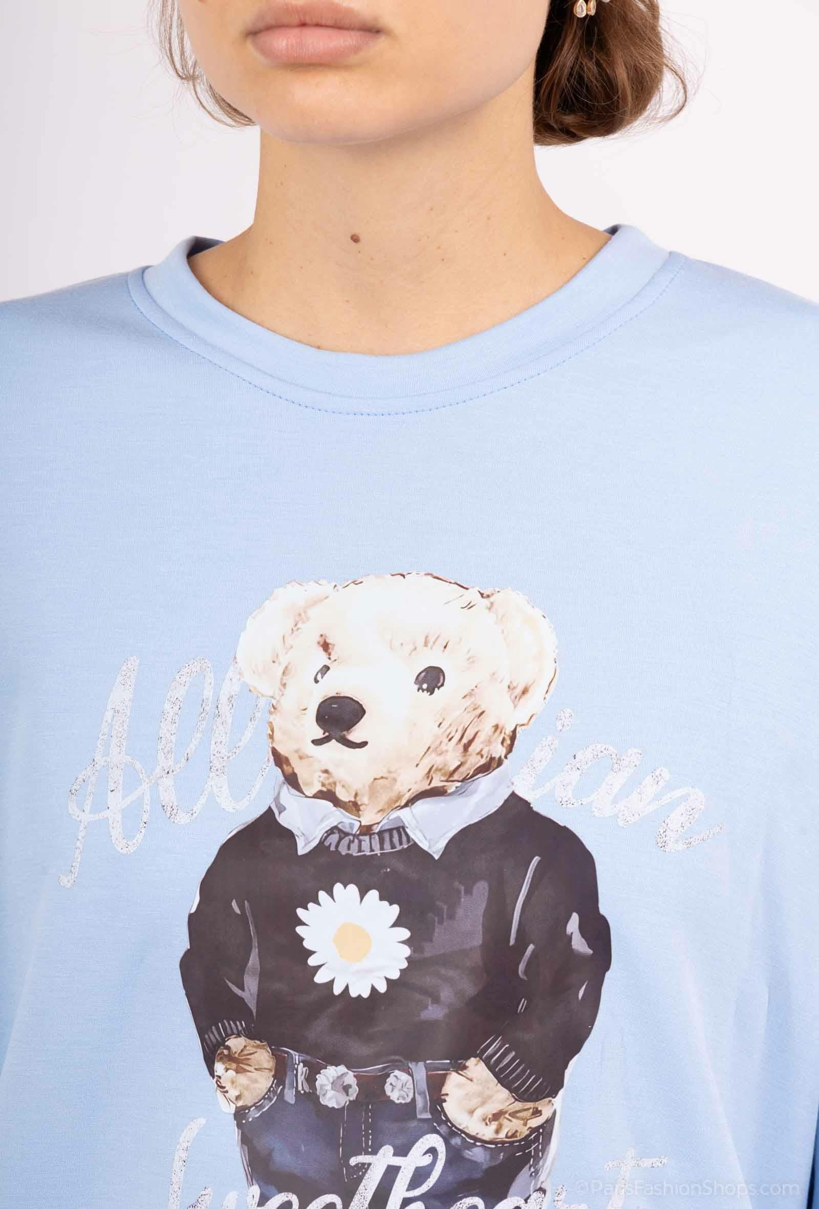 Sweat à Ourson Imprimé