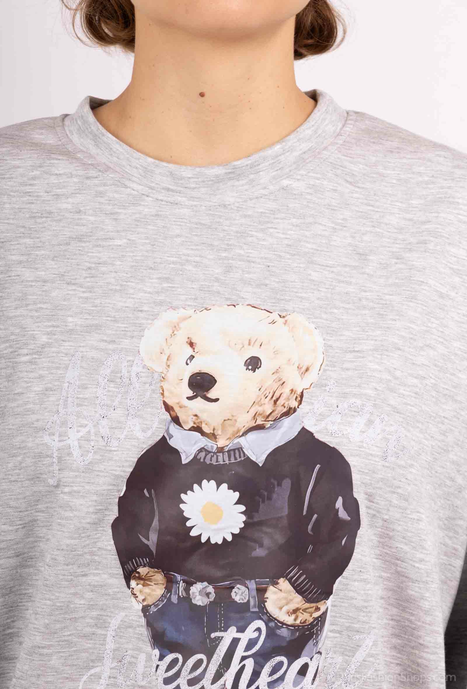 Sweat à Ourson Imprimé