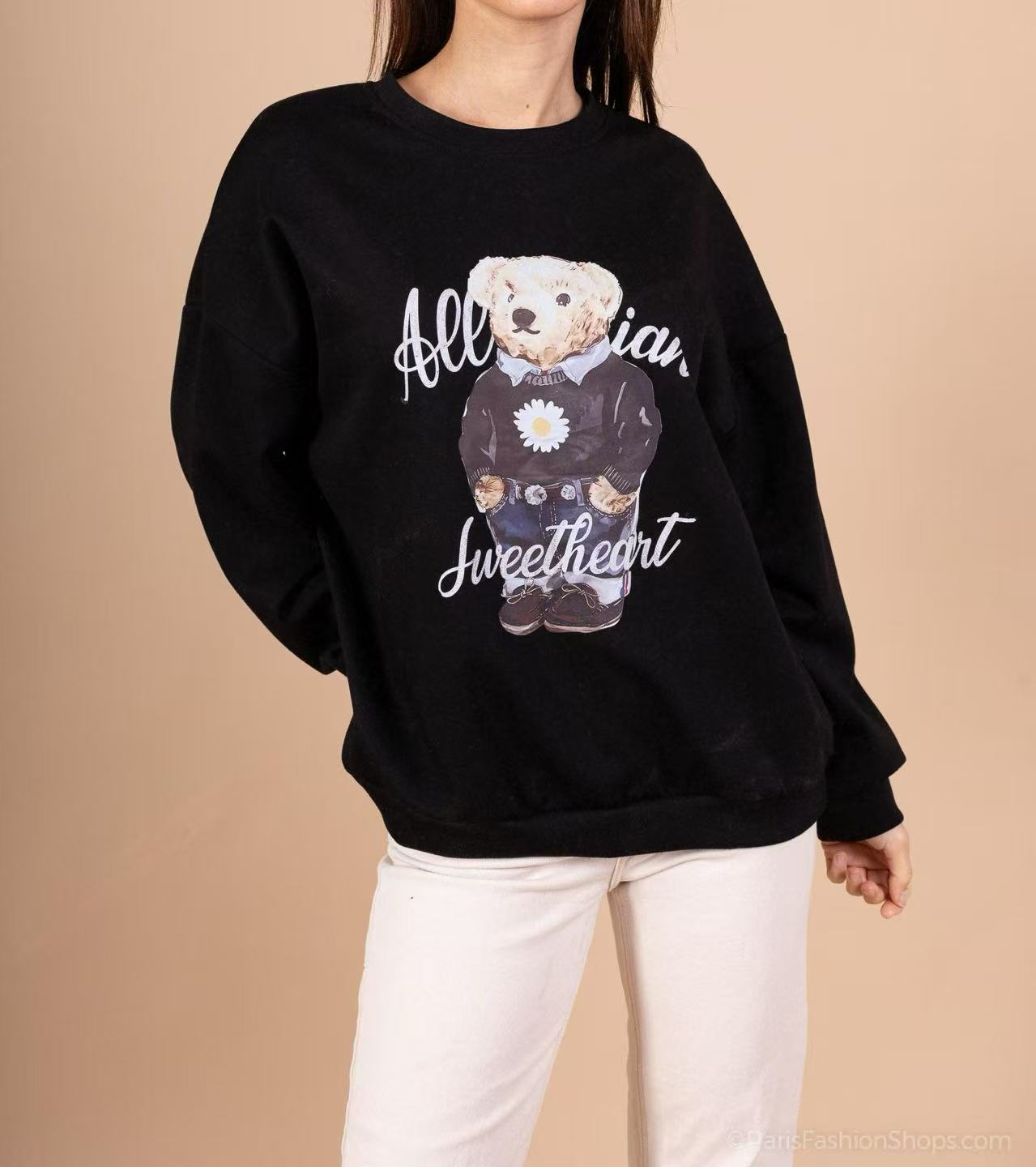 Sweat à Ourson Imprimé