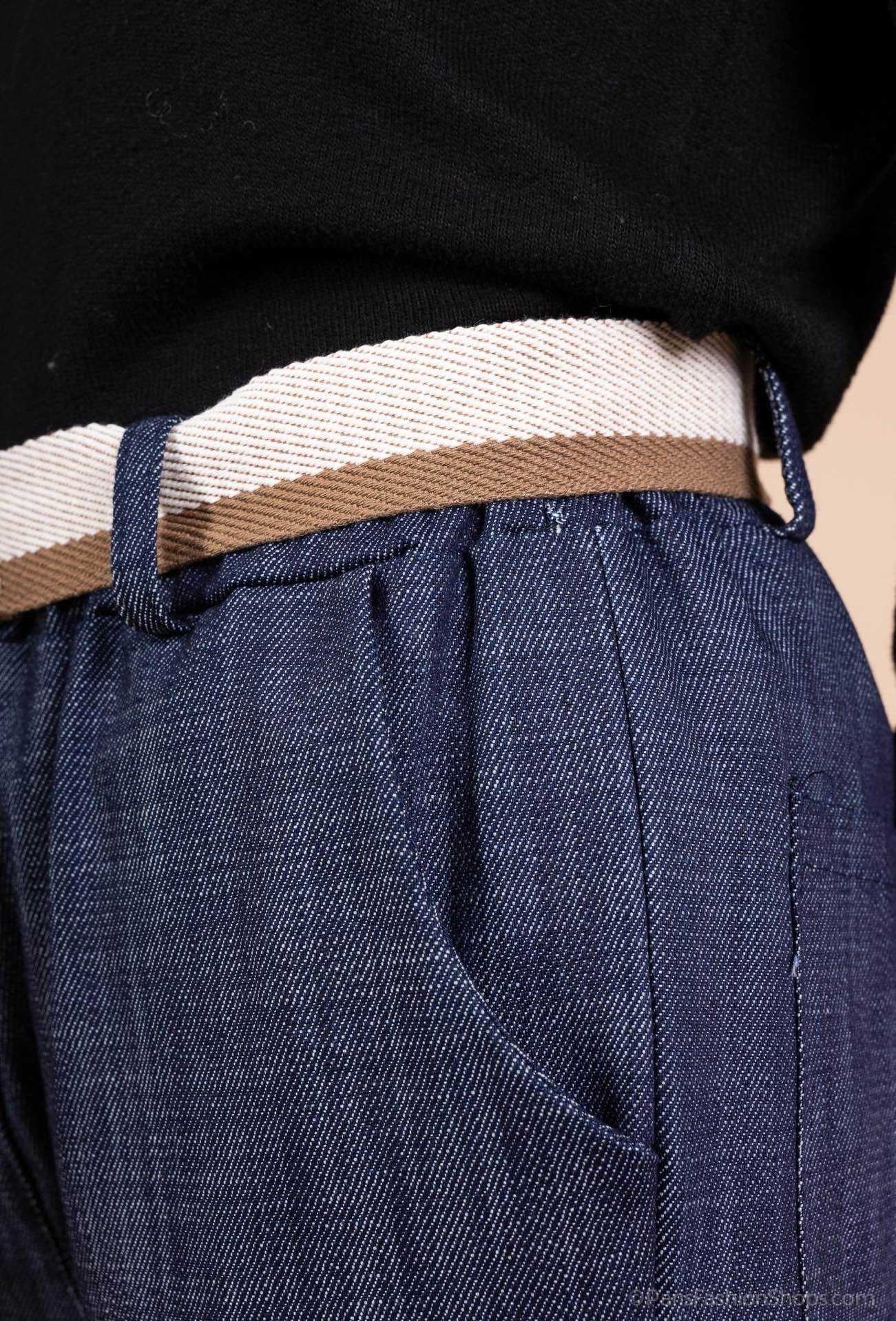 Soho Relaxed Denim Pants with Belt