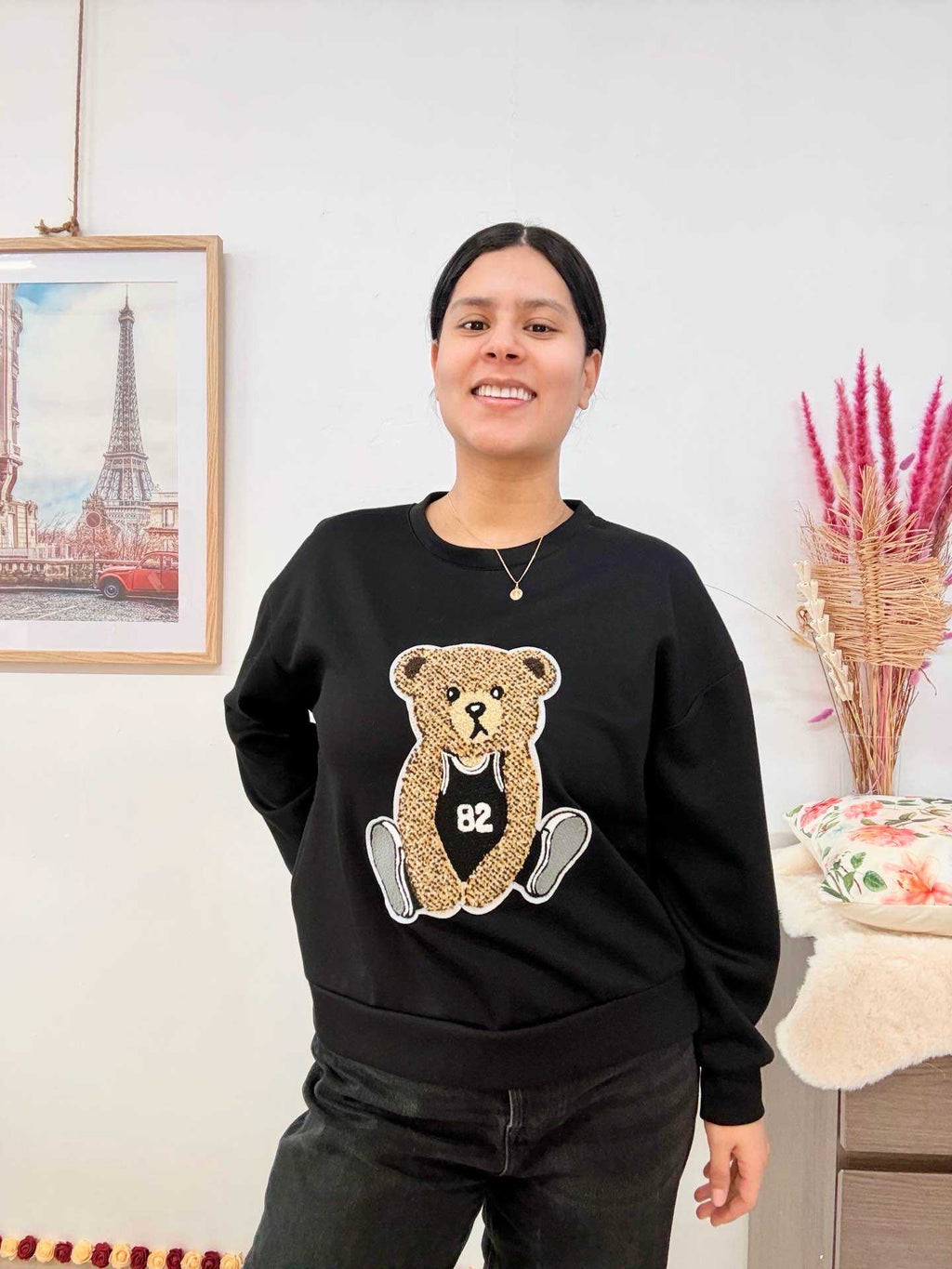 Sweat à Ourson Brodé