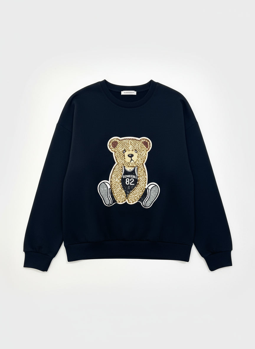 Sweat à Ourson Brodé