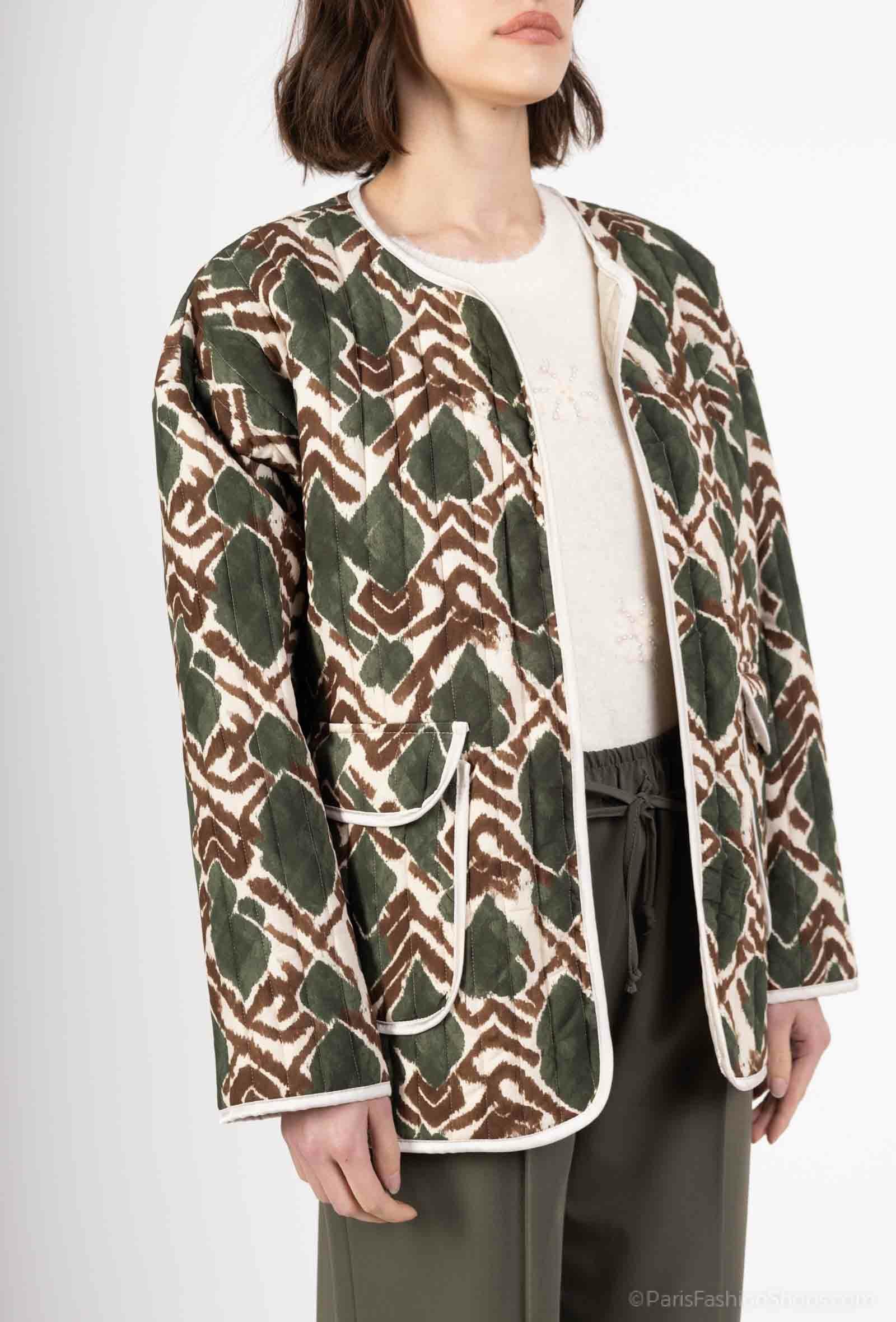 Quilted Jacket Ikat Nomade