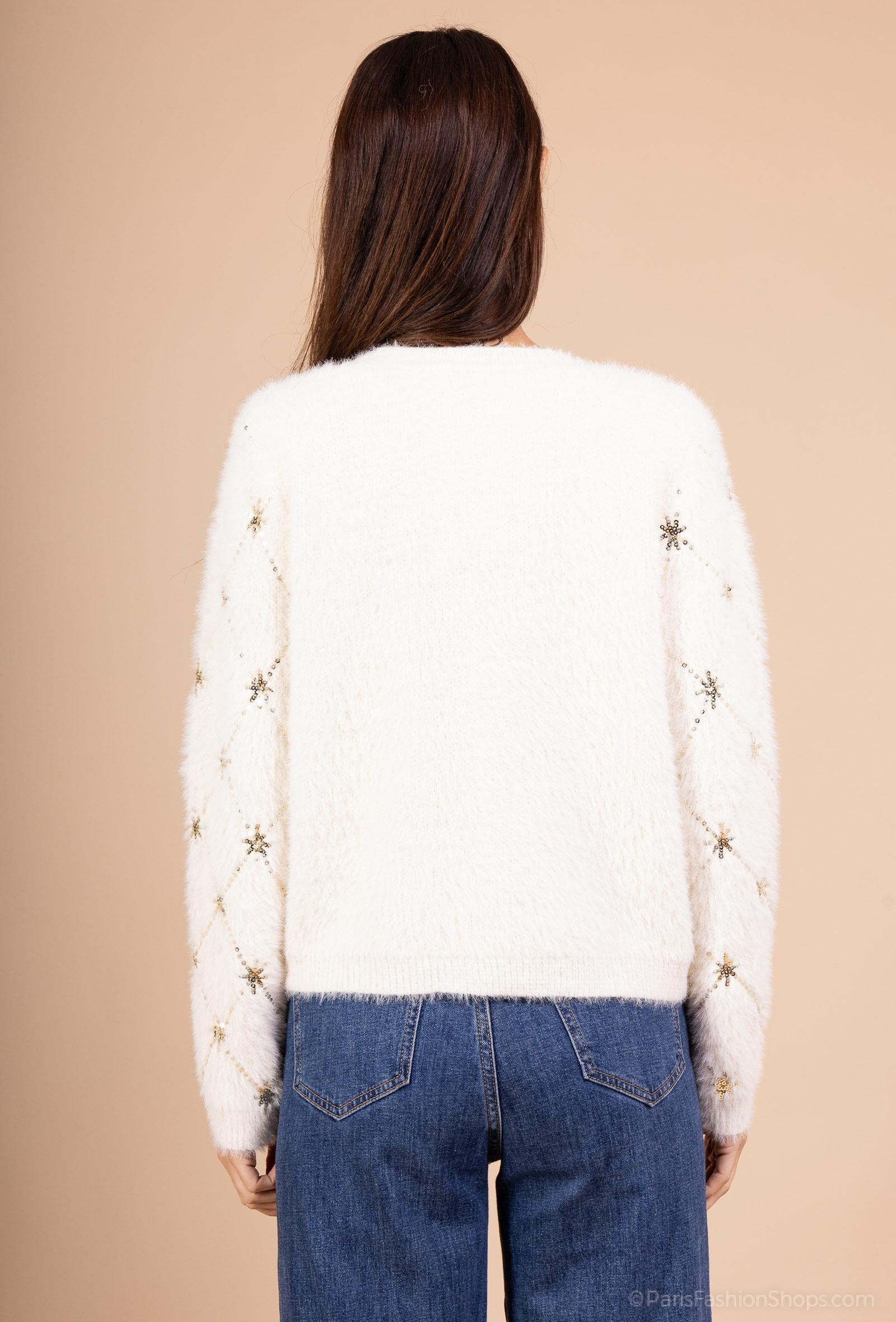 Cardigan Doux à Sequins